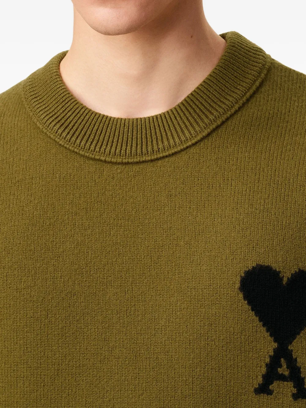 AMI Paris Ami de Coeur sweater Groen