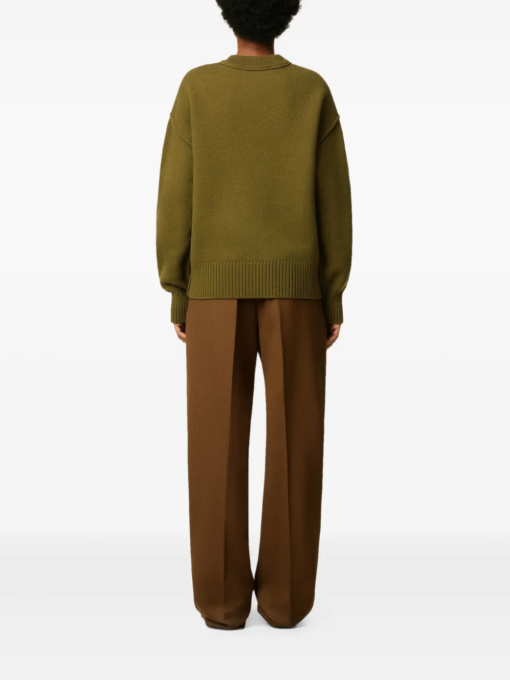 AMI Paris Ami de Coeur sweater Groen