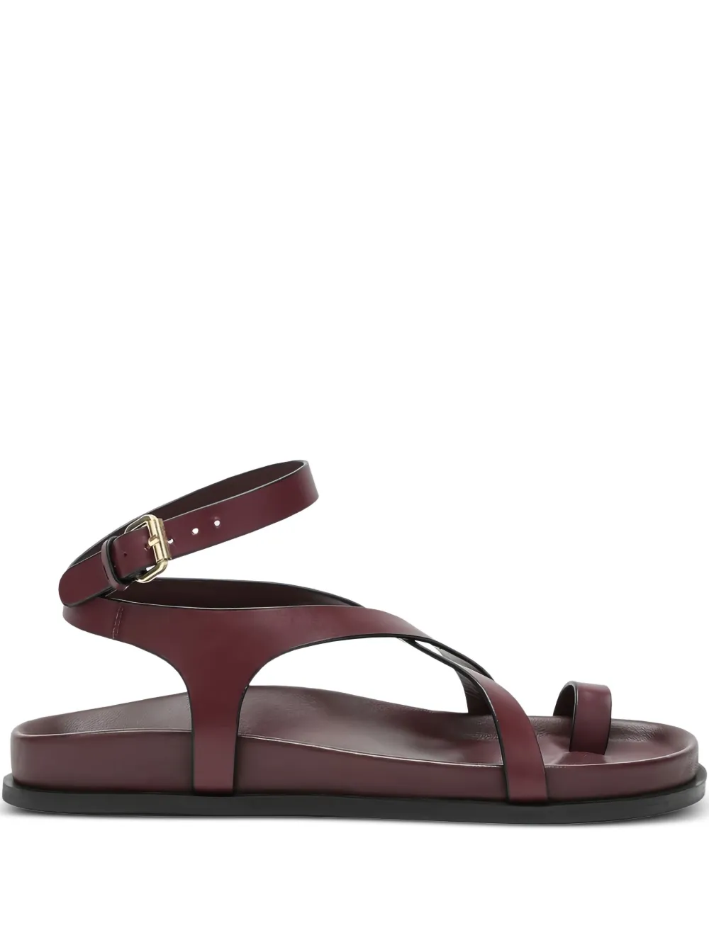 A.EMERY leather flat sandals Red