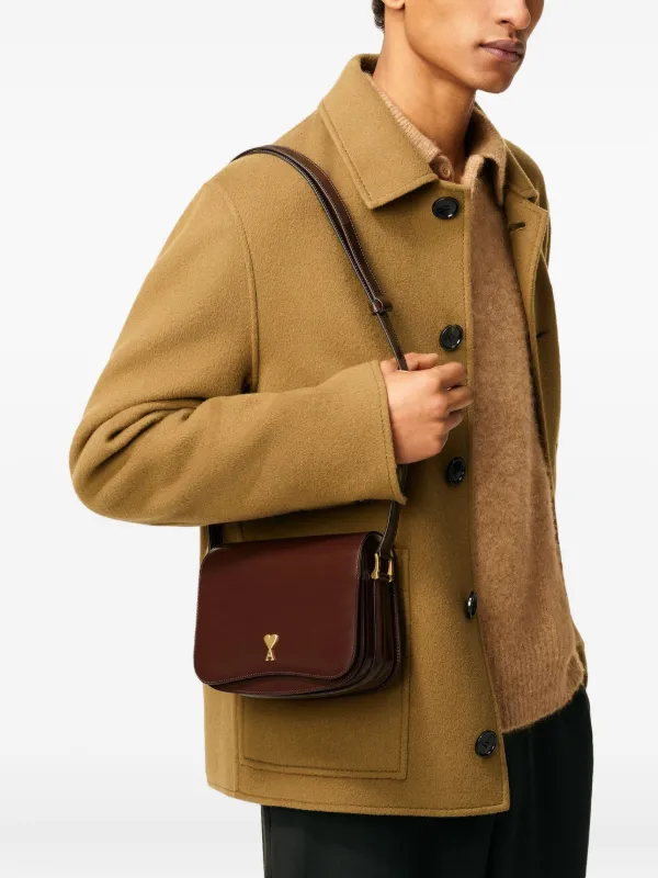 AMI Paris Paris Paris ショルダーバッグ | ブラウン | FARFETCH JP
