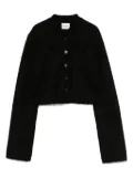 KHAITE silk-blend cardigan - Black