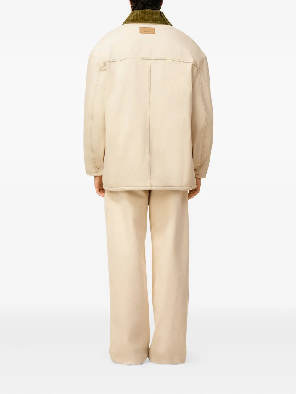 Ami Alexandre Mattiussi White Cotton Padded Worker Jacket White In Neutral