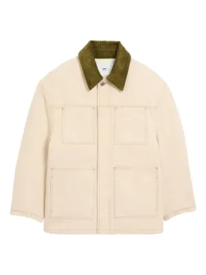 Ami ワークジャケット AMI Paris パデッド ワークジャケット | ブルー | FARFETCH JP