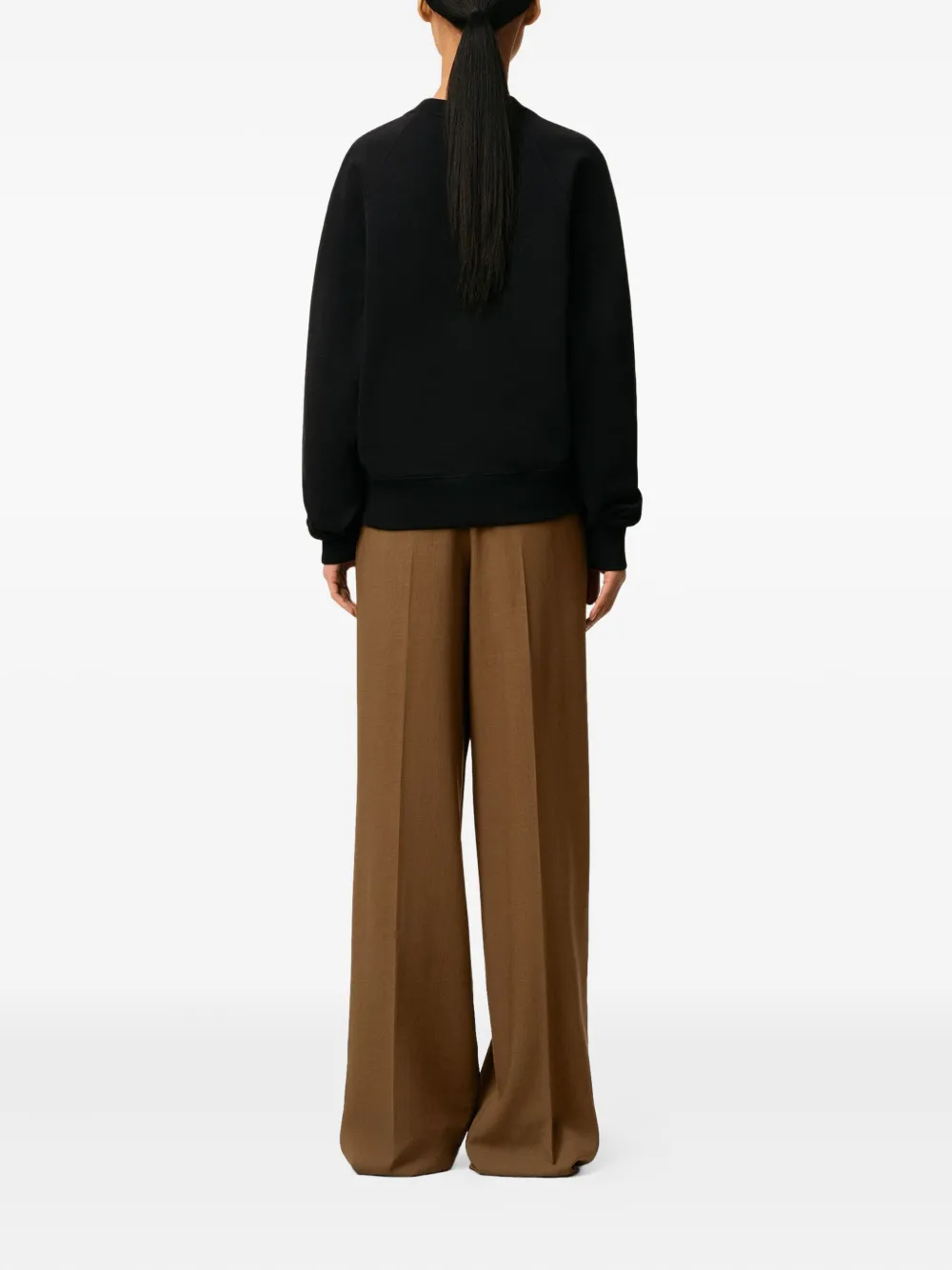 AMI Paris Sweater met logo Zwart