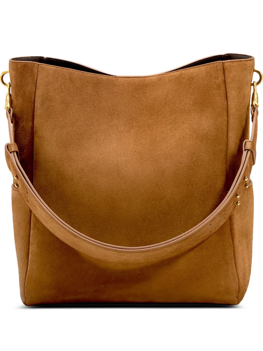 AMI Paris bolsa bucket Carousel de piel | marrón | Image 1