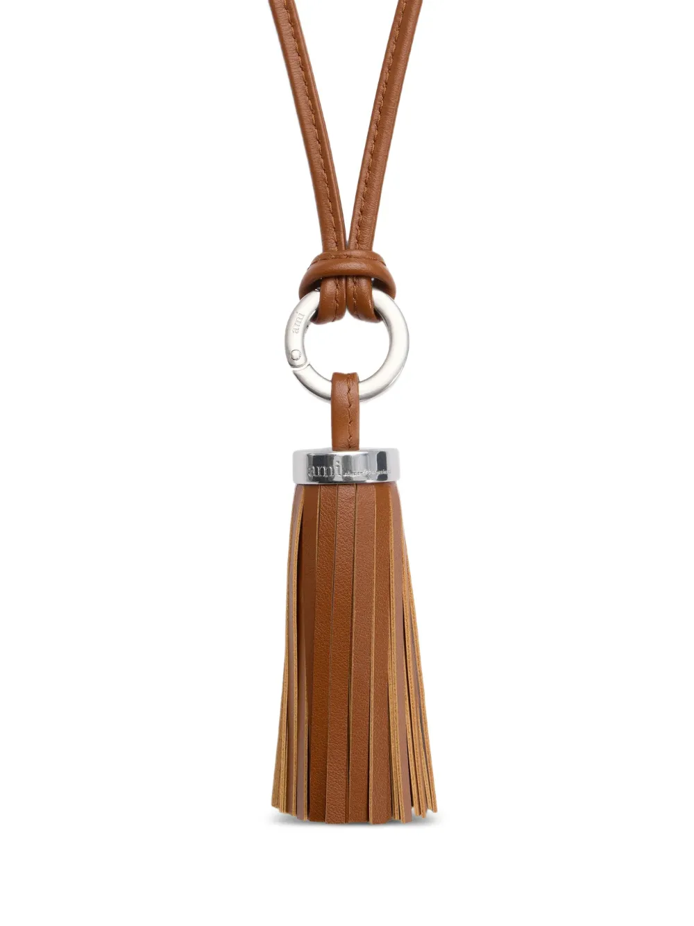 AMI Paris Ami Pompom leather keyring | Men | Image 2