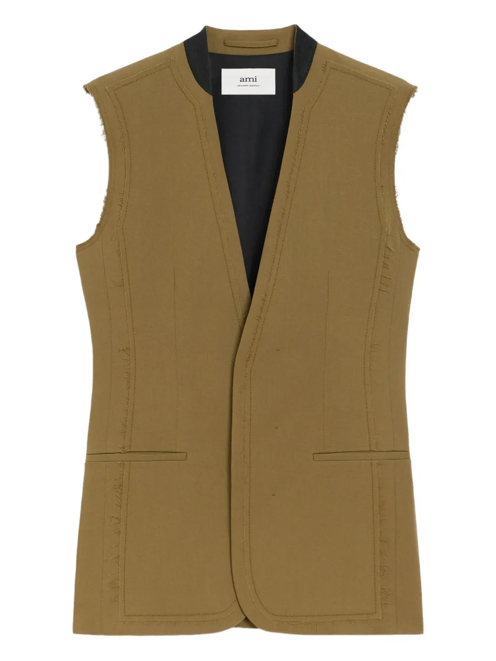 AMI Paris wool gilet | Green | Image 1