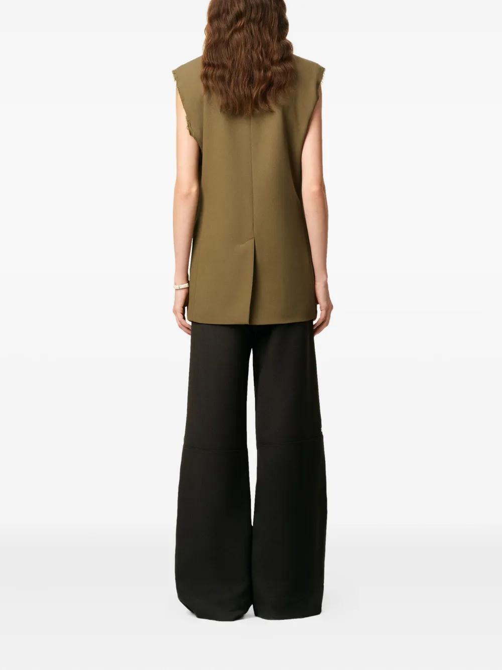 AMI Paris Wollen gilet Groen