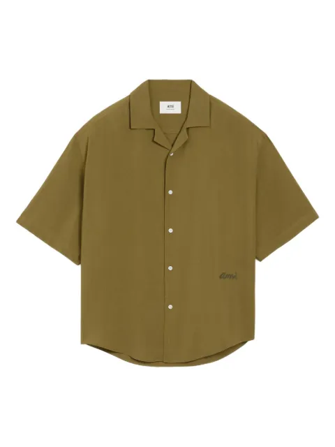 AMI Paris round-hem short-sleeve shirt