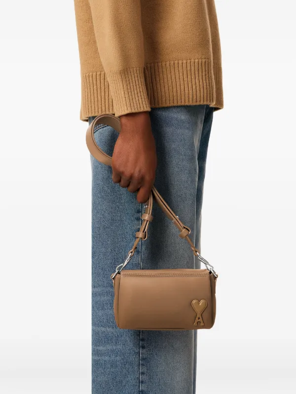AMI Paris Marcel Shoulder Bag | Brown | FARFETCH