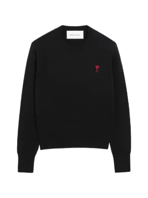 AMI Paris Ami De Coeur Sweater | Black | FARFETCH