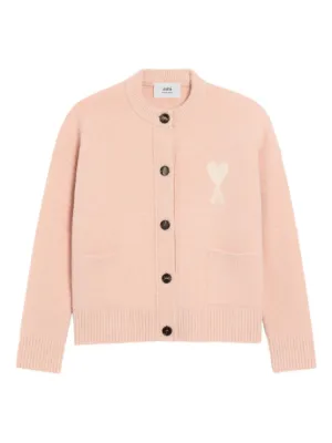 AMI Paris Ami De Coeur カーディガン | ホワイト | FARFETCH JP