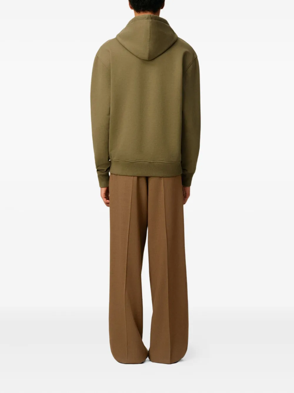 AMI Paris Hoodie met geborduurd logo Groen