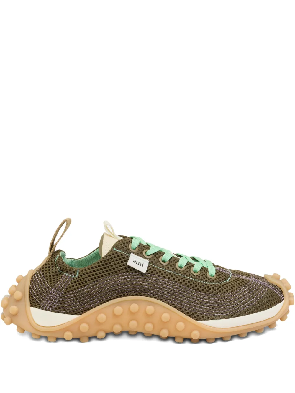 AMI Paris mesh-panelled sneakers Green