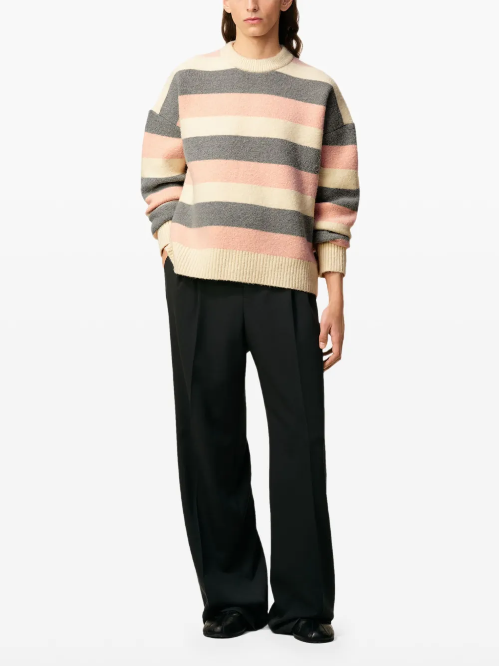 AMI Paris pull rayé à col rond | Pulls | Image 2