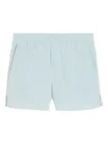 AMI Paris taffeta shorts - Blue