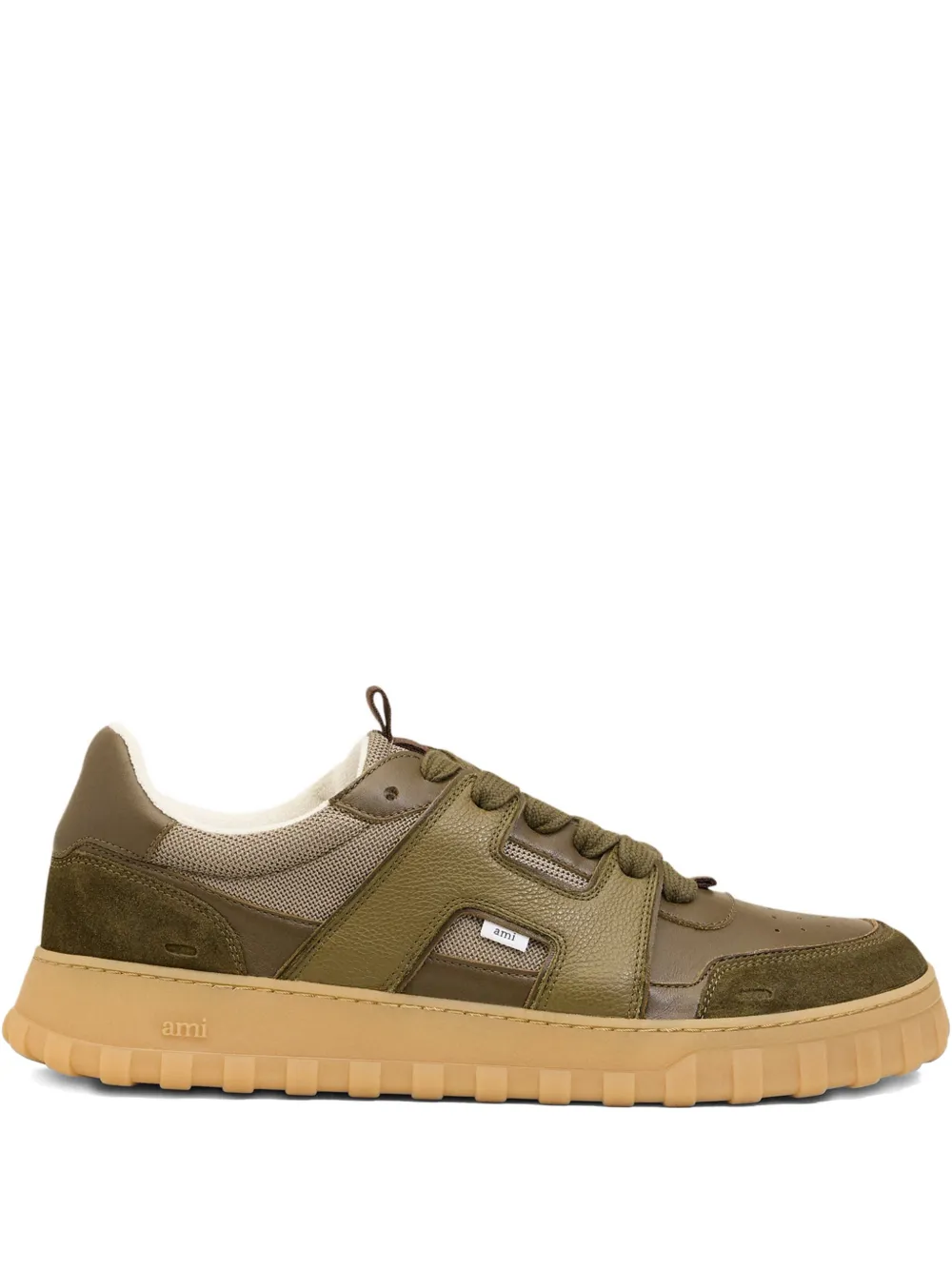 AMI Paris panelled sneakers Green