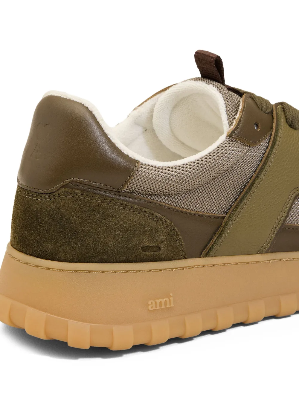 AMI Paris panelled sneakers Green