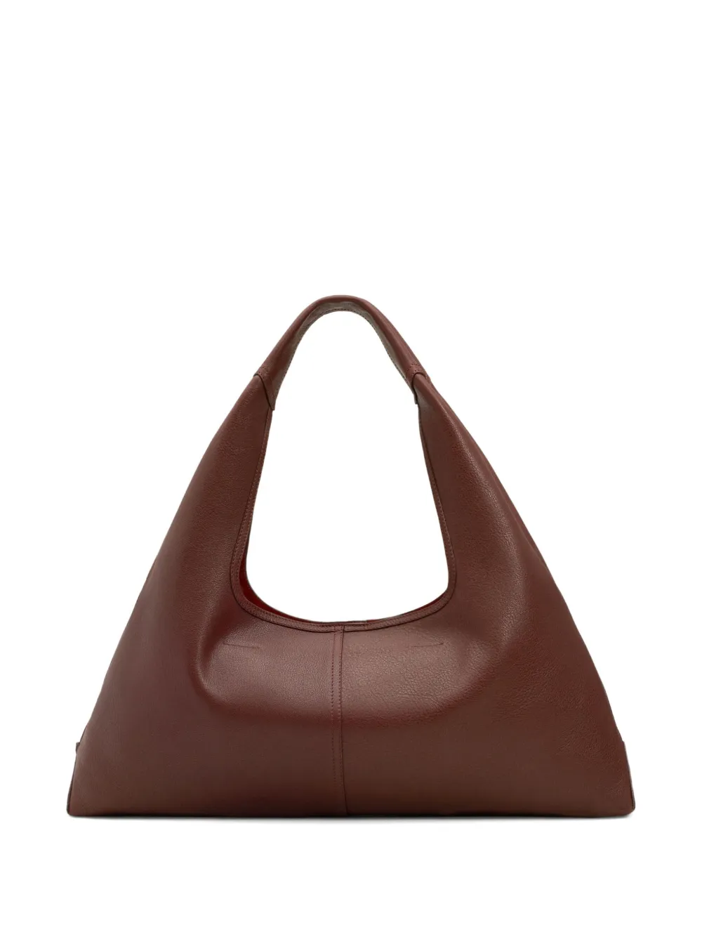 Ami Alexandre Mattiussi Burgundy Supple Leather Etienne Shoulder Bag Red In Red