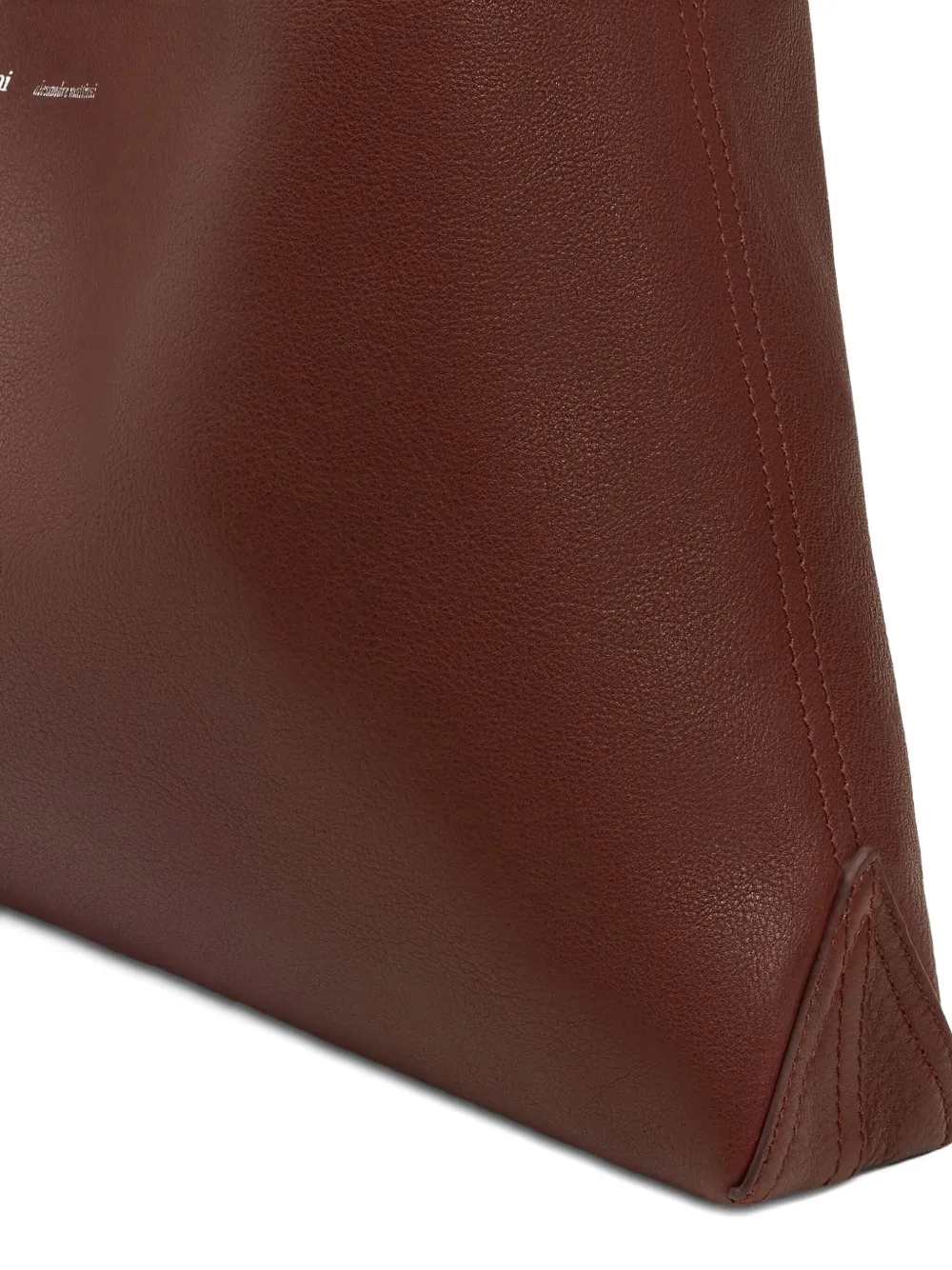 Ami Alexandre Mattiussi Burgundy Supple Leather Etienne Shoulder Bag Red In Red