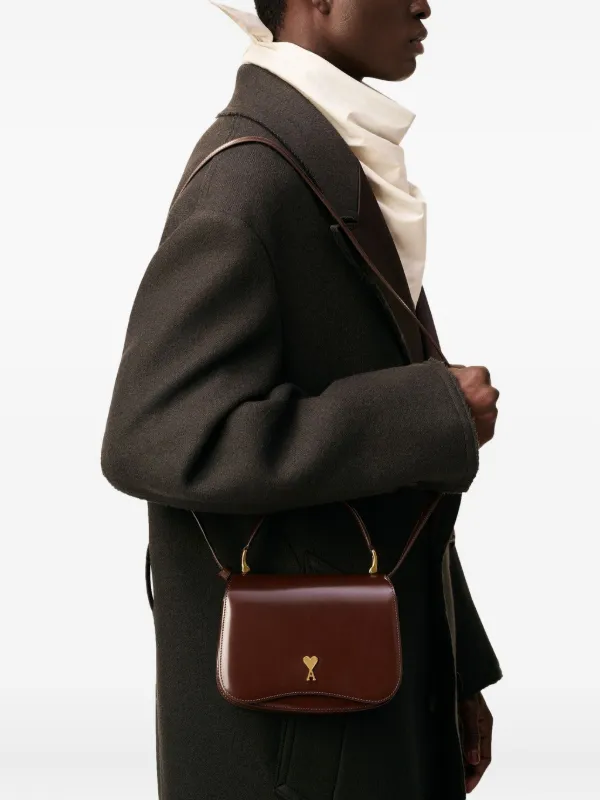 AMI Paris Paris Paris ショルダーバッグ | ブラウン | FARFETCH JP