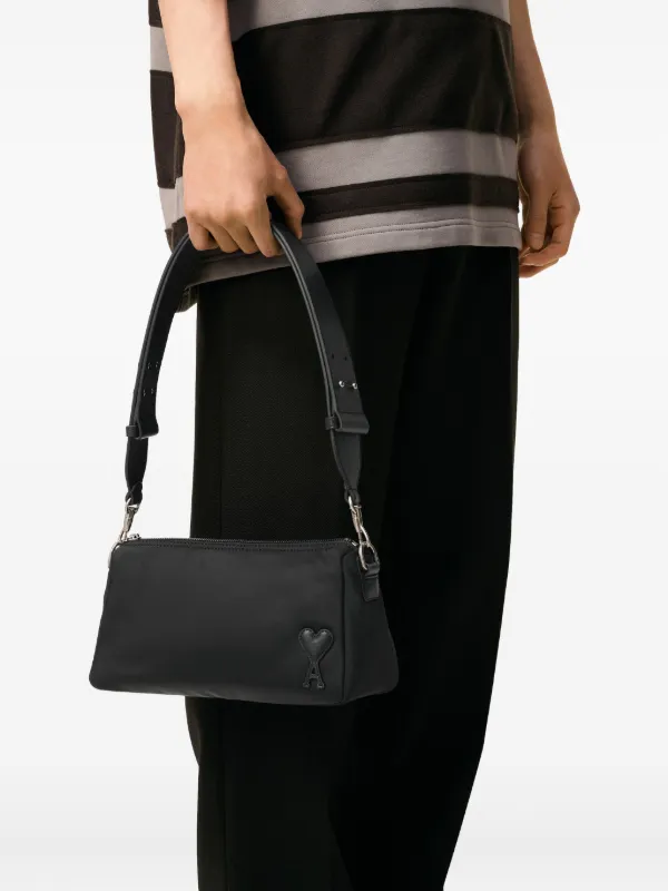 AMI Paris Marcel Shoulder Bag | Black | FARFETCH