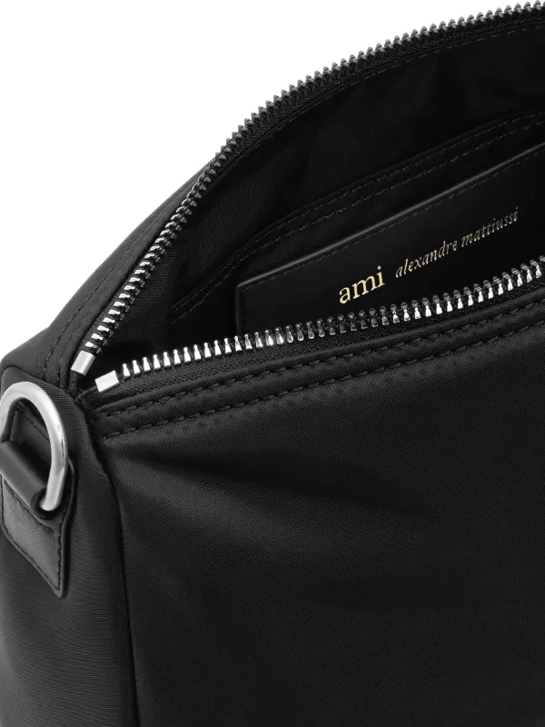 AMI Paris Marcel Padded Shoulder Bag | Black | FARFETCH