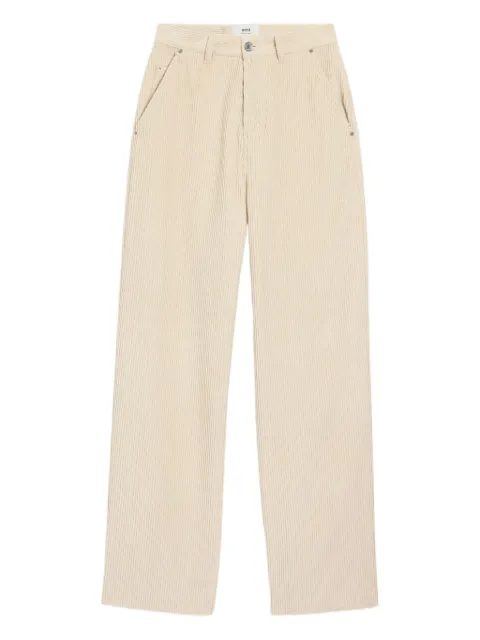 AMI Paris cotton wide-leg trousers