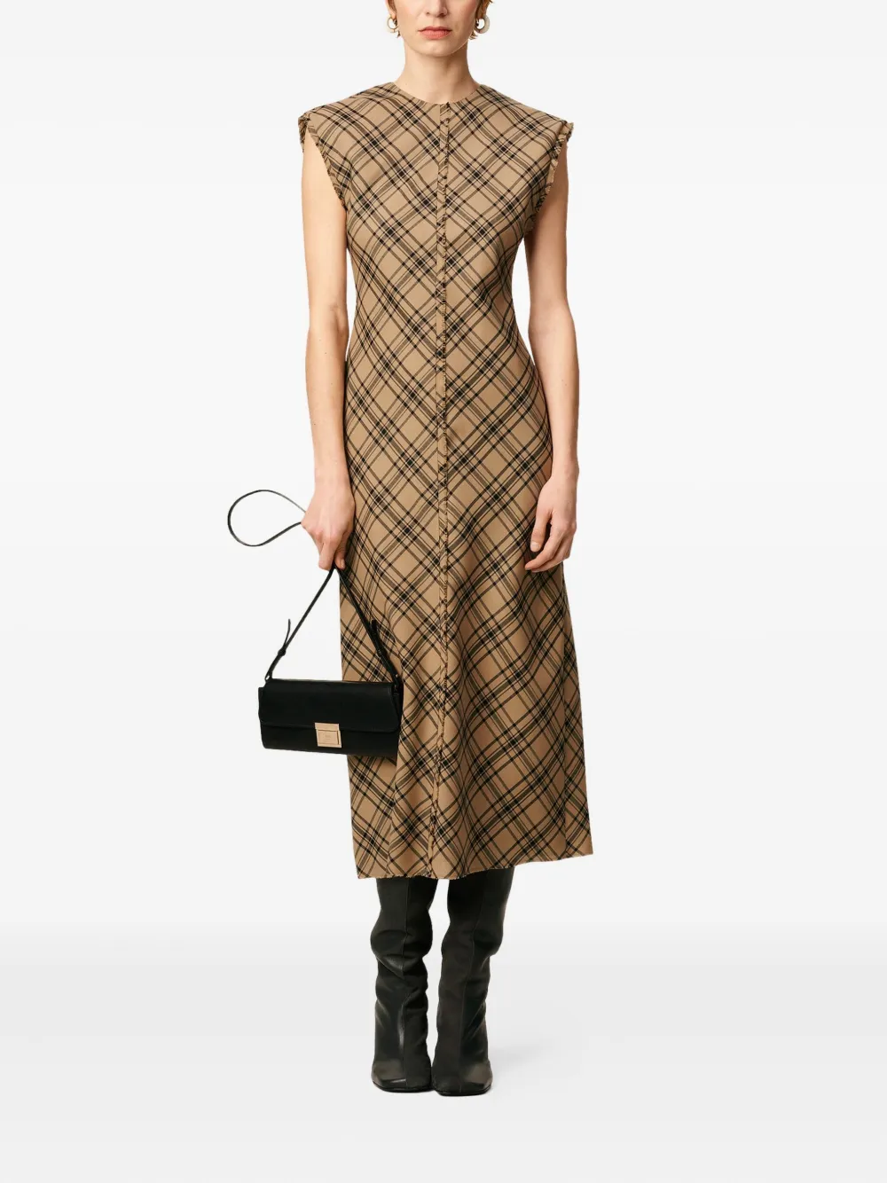 AMI Paris checked wool long dress | Day Dresses | Image 2