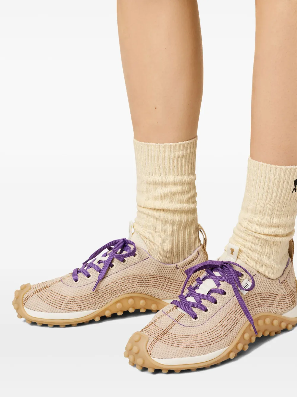 AMI Paris lace-up sneakers Neutrals