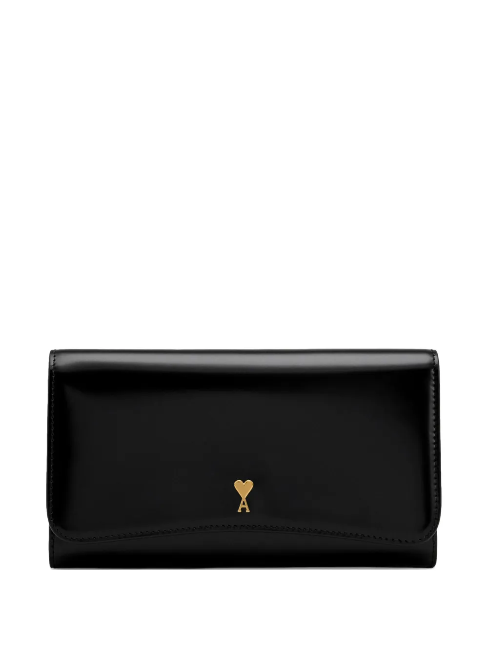 Ami Alexandre Mattiussi Paris Paris Leather Wallet In Black