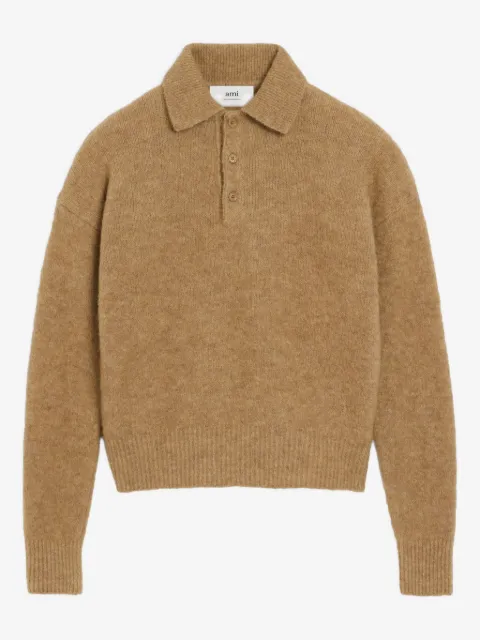 AMI Paris Ami long-sleeve polo shirt