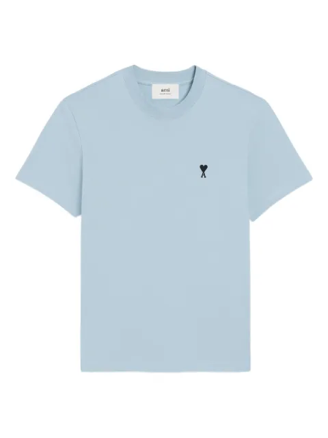 AMI Paris Ami de Coeur-embroidered T-shirt