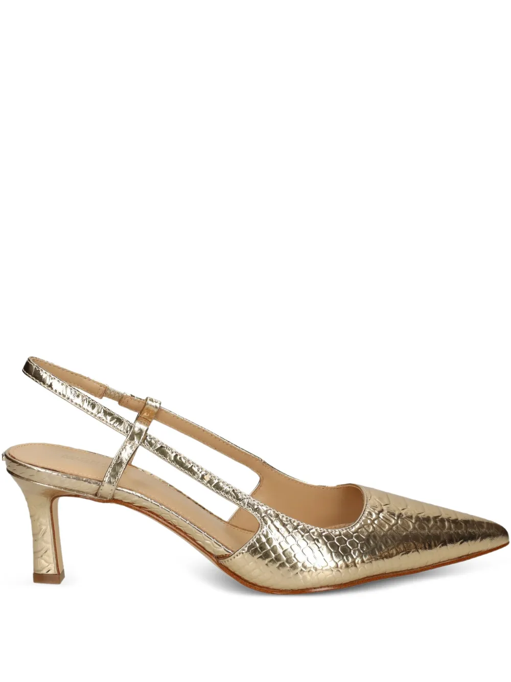 Michael Kors Jaden slingback kitten-heel pumps Brown