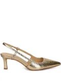 Michael Michael Kors 63mm Alora slingback pumps - Gold