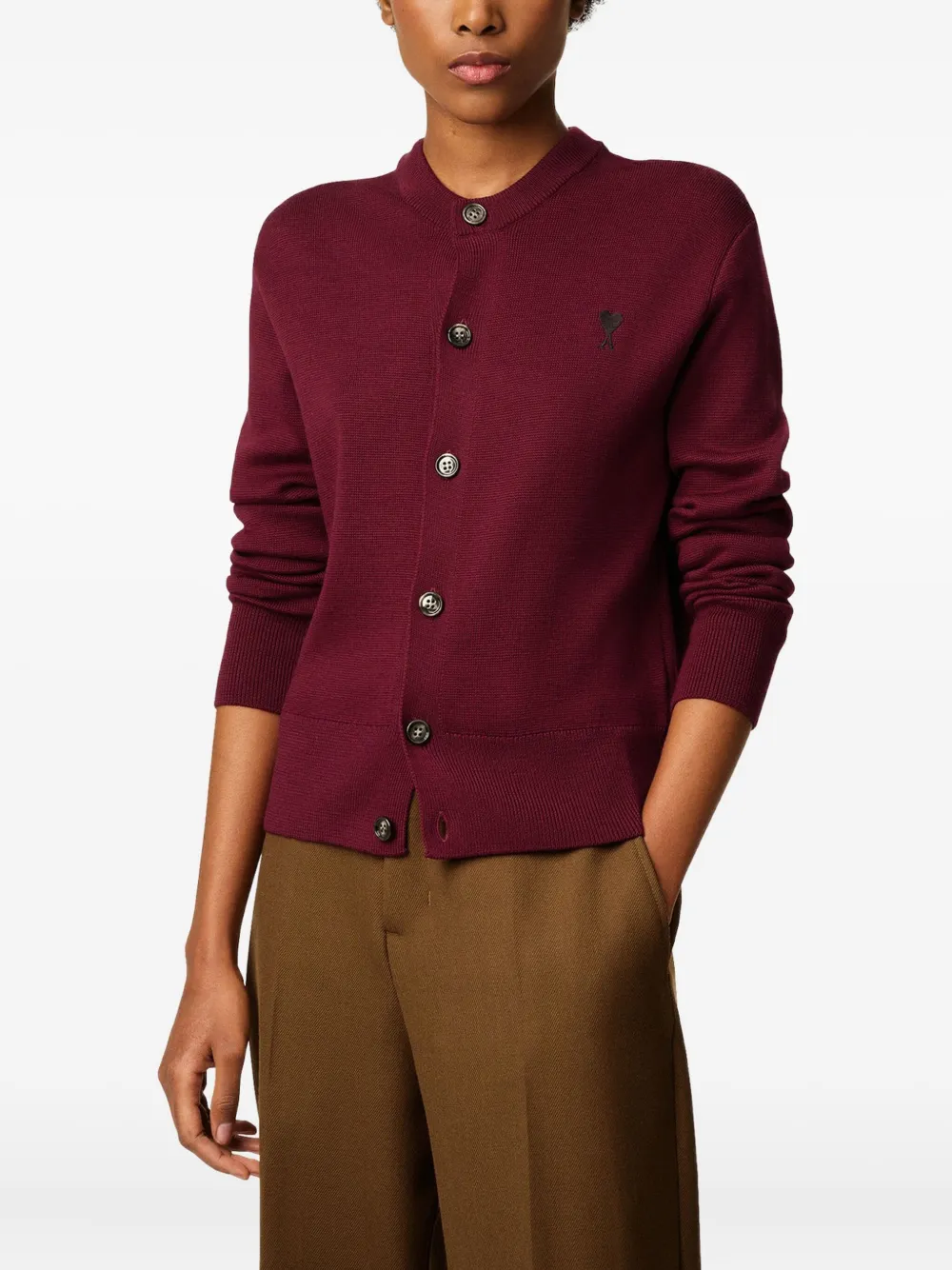 AMI Paris Wollen vest Rood
