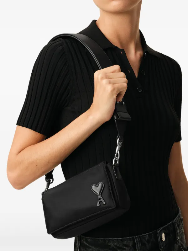 AMI Paris Marcel ショルダーバッグ | ブラック | FARFETCH JP