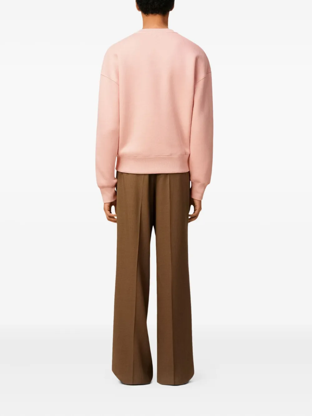AMI Paris Sweater met logo Roze