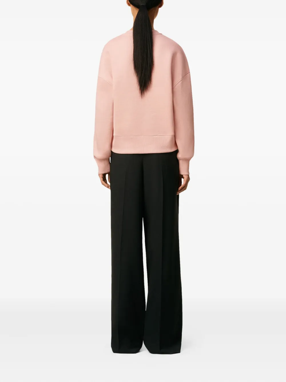 AMI Paris Sweater met logo Roze