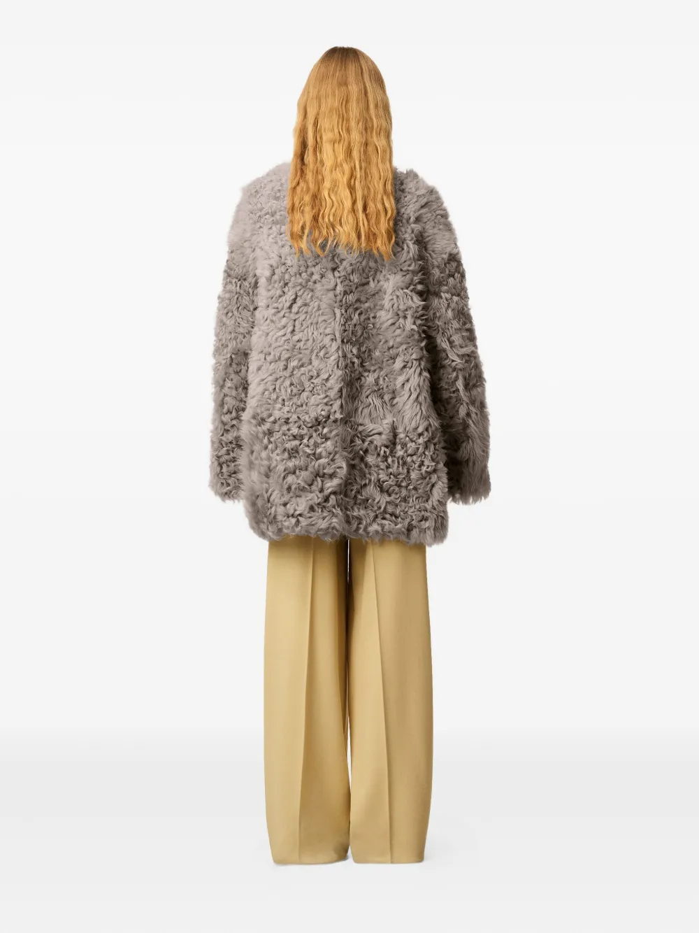 AMI Paris Lammy coat Grijs