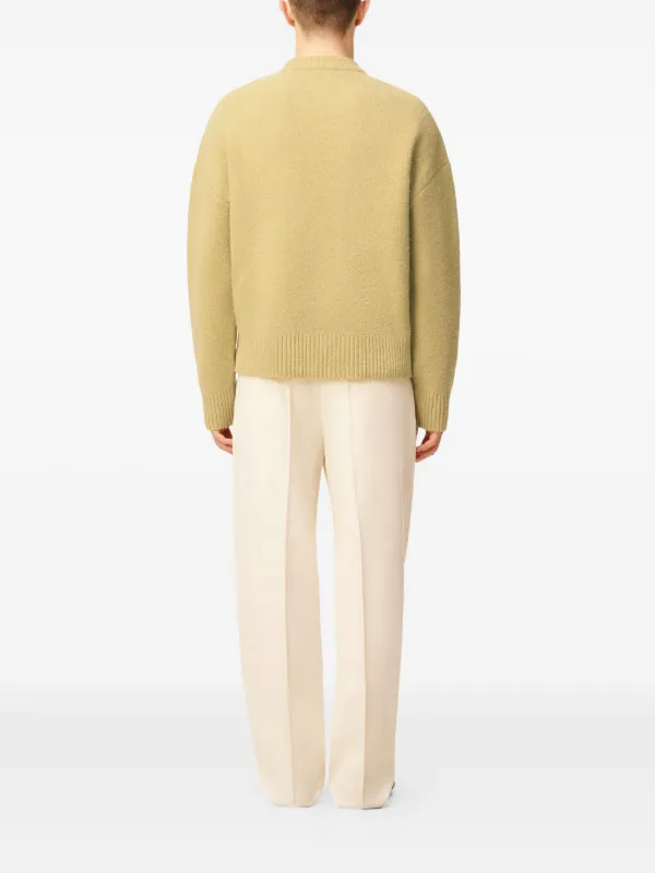 AMI Paris Ami De Coeur クルーネックセーター | グリーン | FARFETCH JP