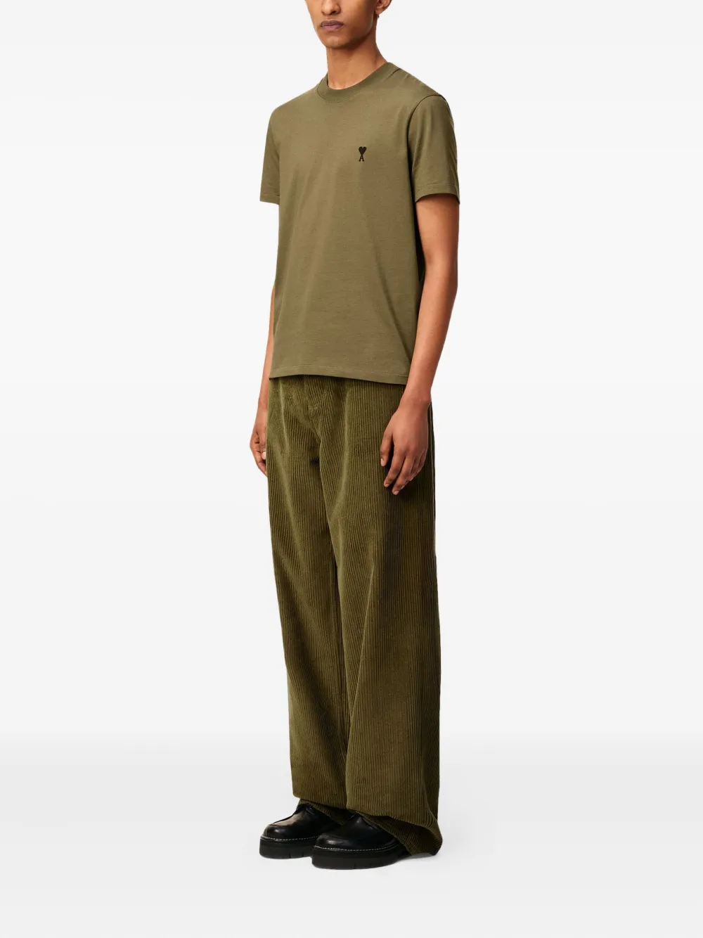 AMI Paris Ruimvallende broek Groen