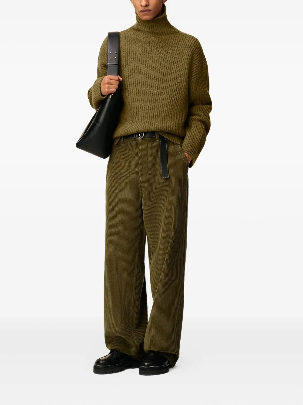 AMI Paris Ruimvallende broek - Groen