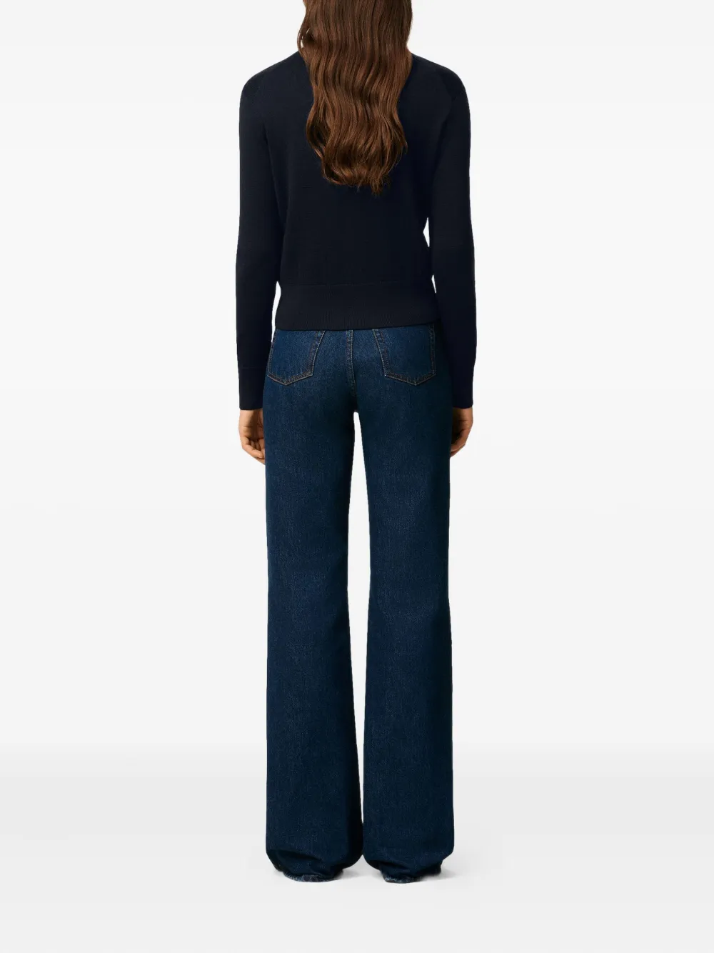 AMI Paris Vest met geborduurd hart Blauw