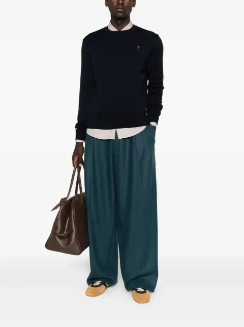 AMI Paris Ami De Coeur wool crew-neck sweater