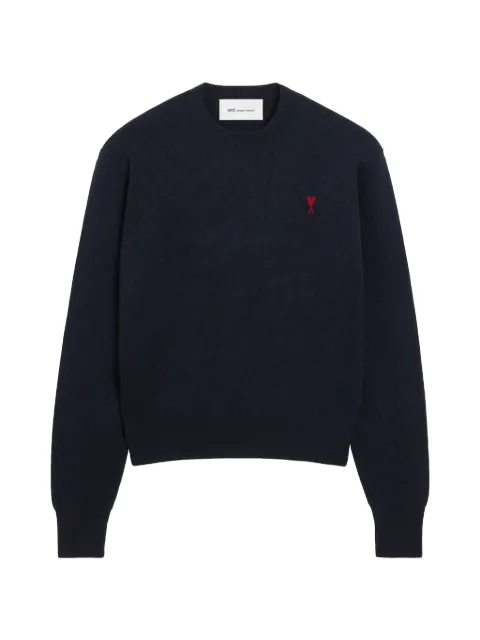 AMI Paris Ami De Coeur crew-neck wool sweater