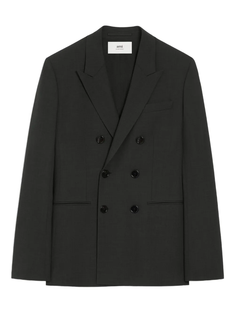 AMI Paris Blazer met dubbele rij knopen Zwart