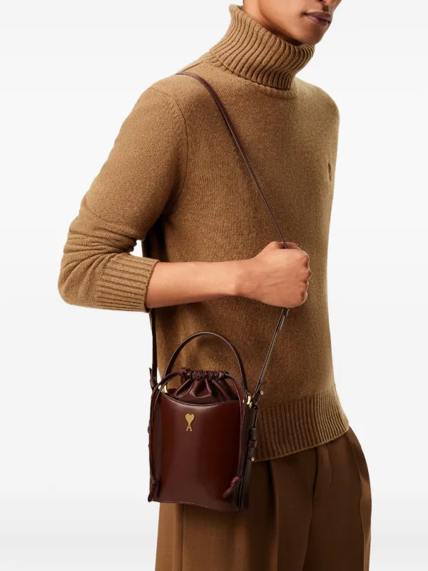 AMI Paris Paris Paris バケットバッグ ミニ | レッド | FARFETCH JP