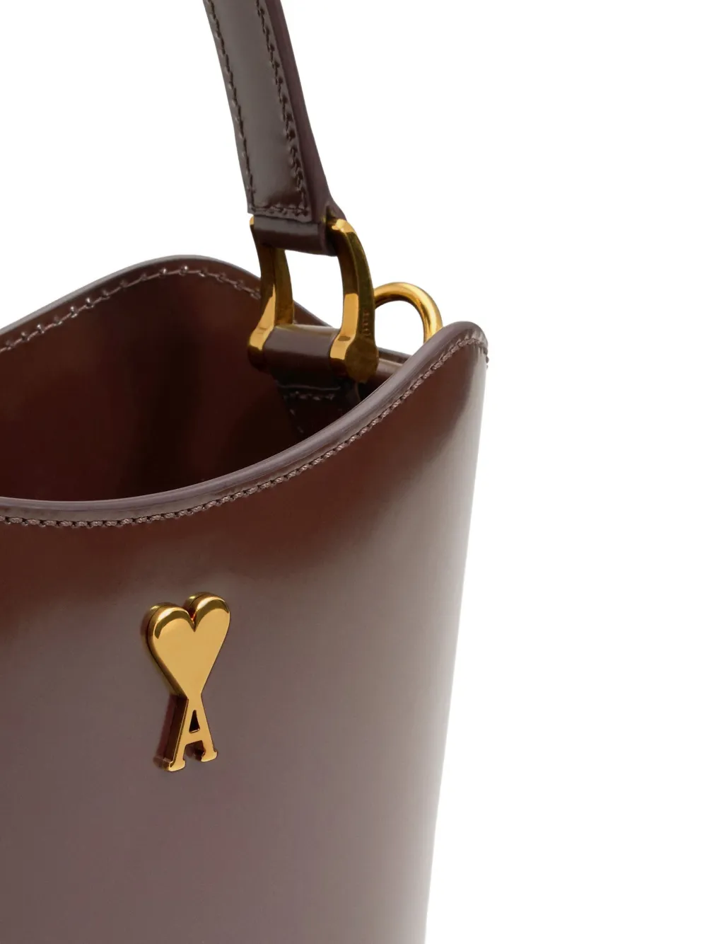 AMI Paris mini bucket-tas Rood