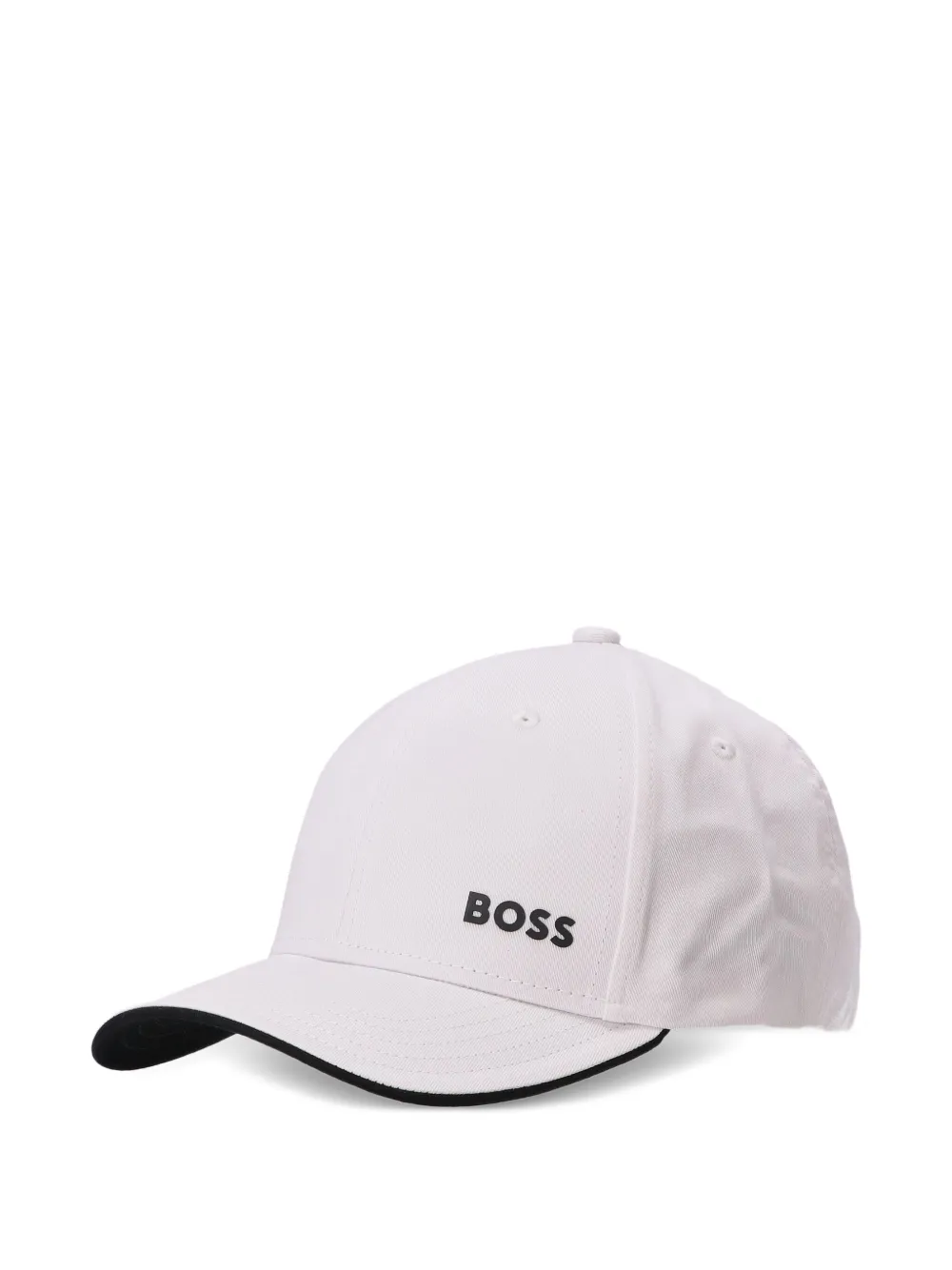 BOSS Pet met geborduurd logo Wit